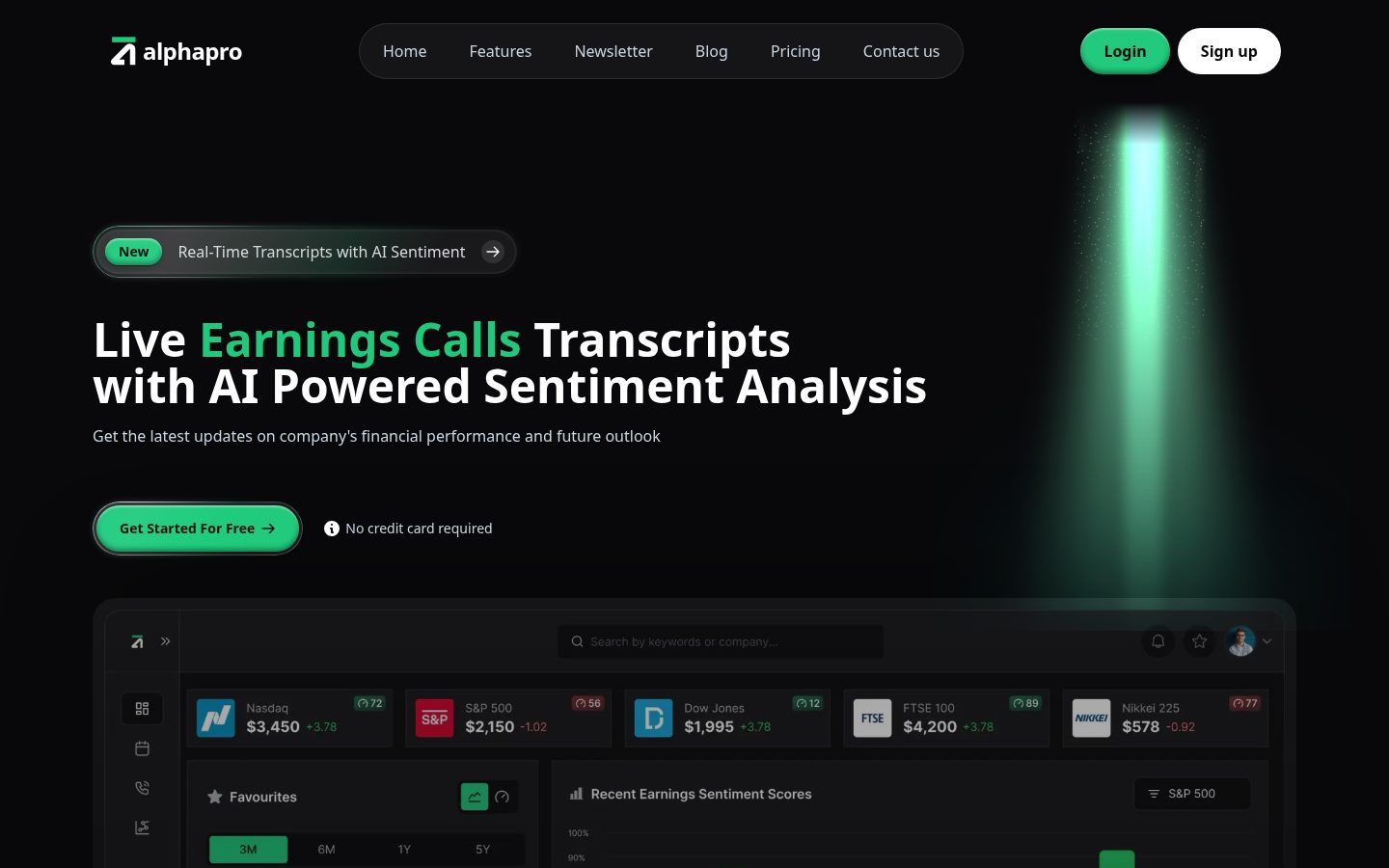 AlphaPro Homepage