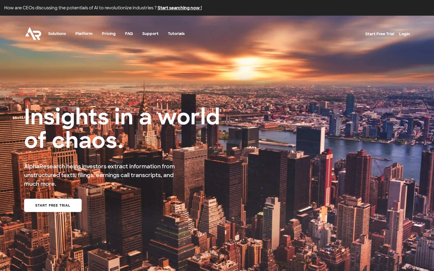 AlphaResearch Homepage