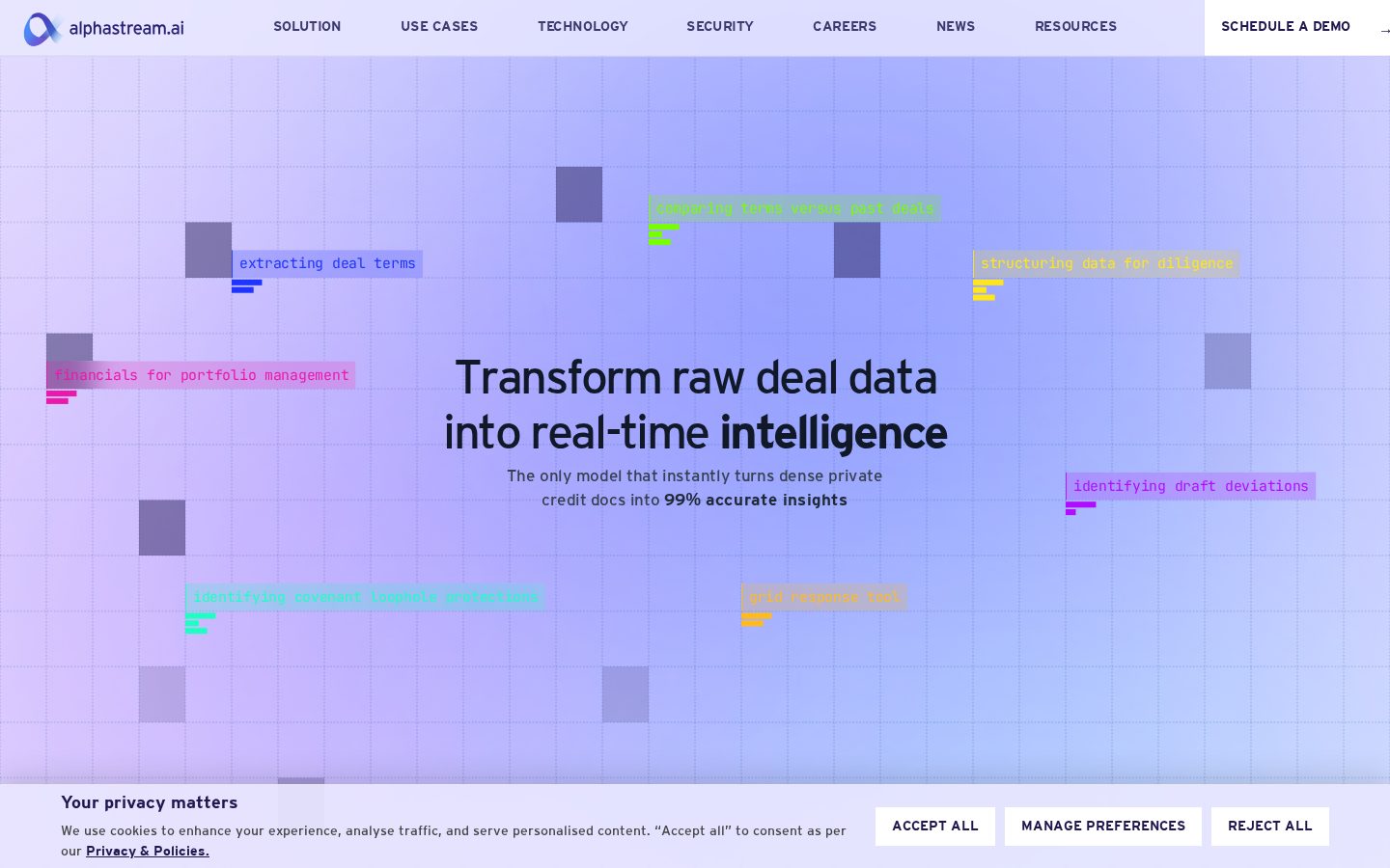 Alphastream Homepage