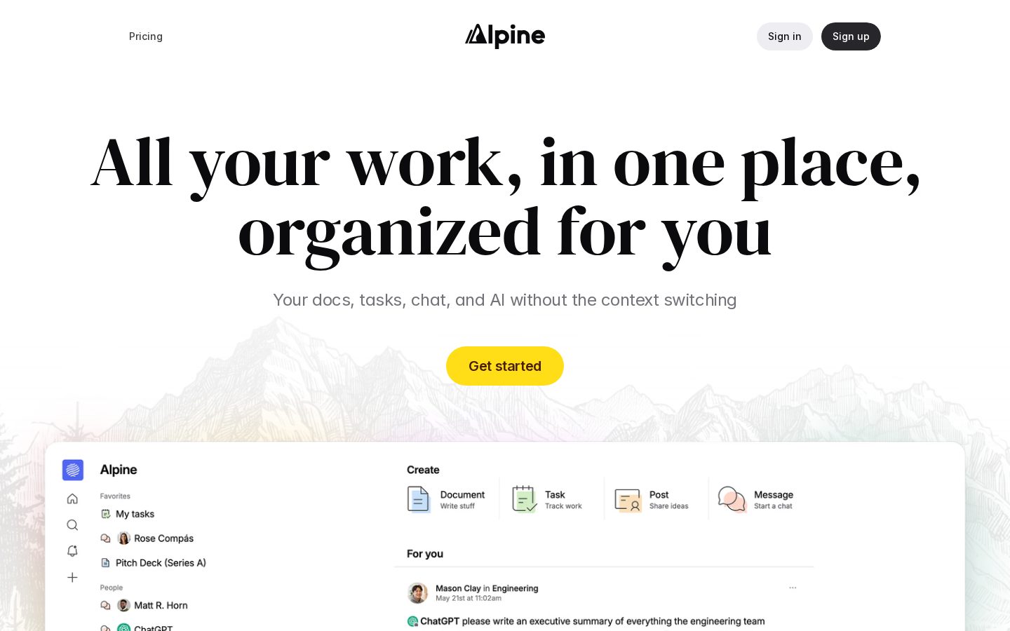 Alpine Homepage