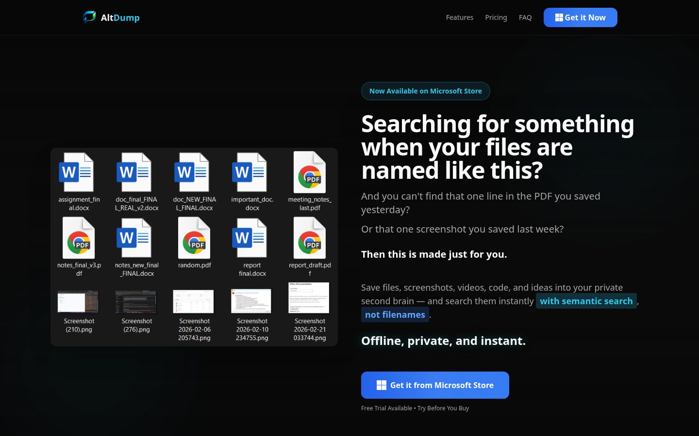 Alt Dump Homepage