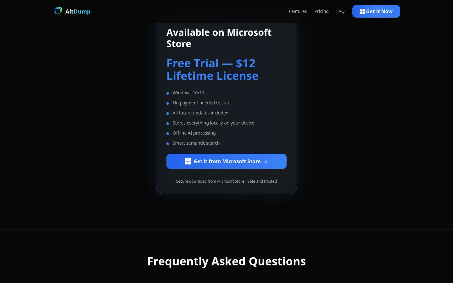 Alt Dump Pricing