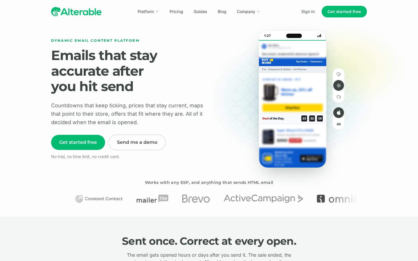 Alterable Homepage