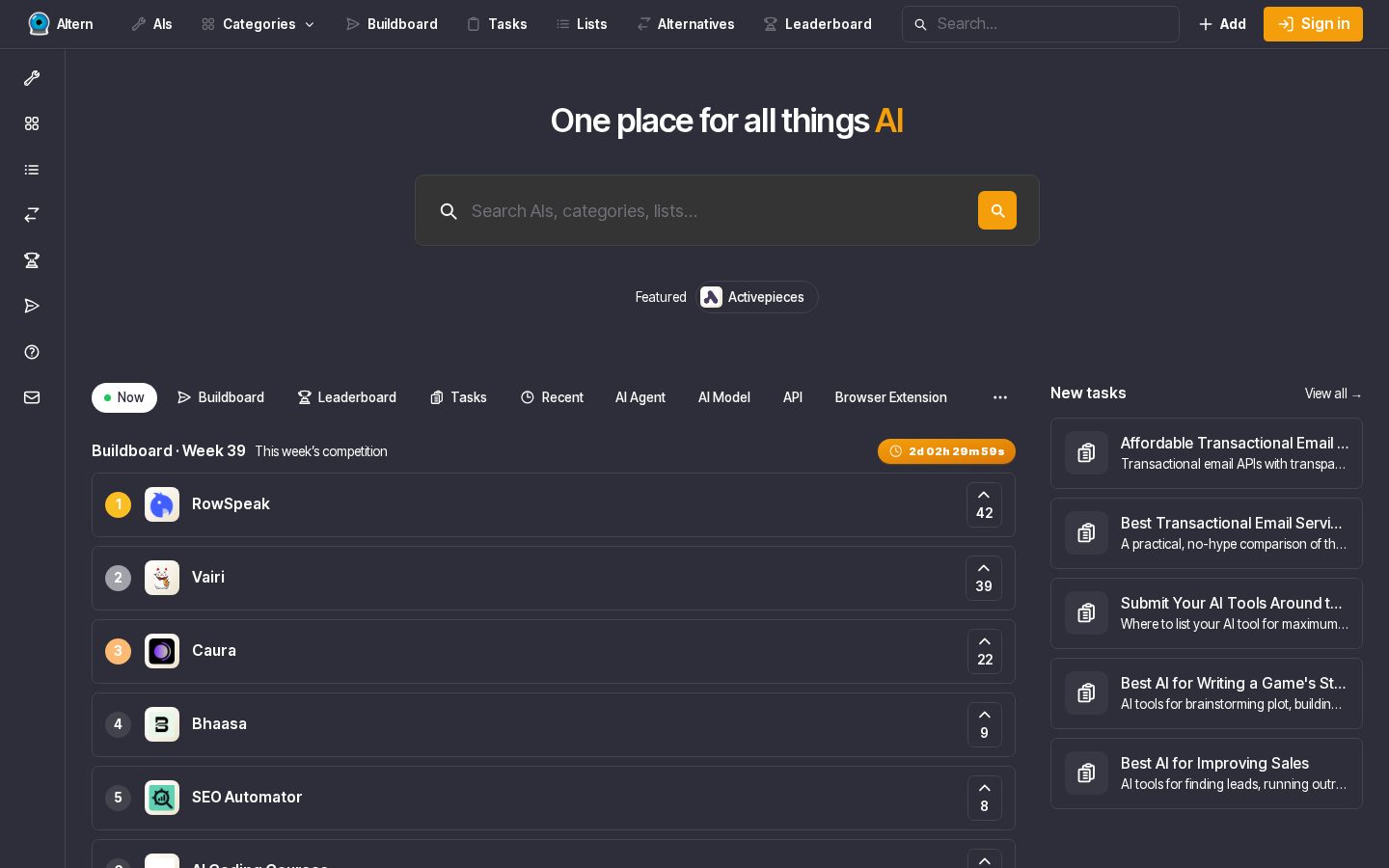 Altern Homepage