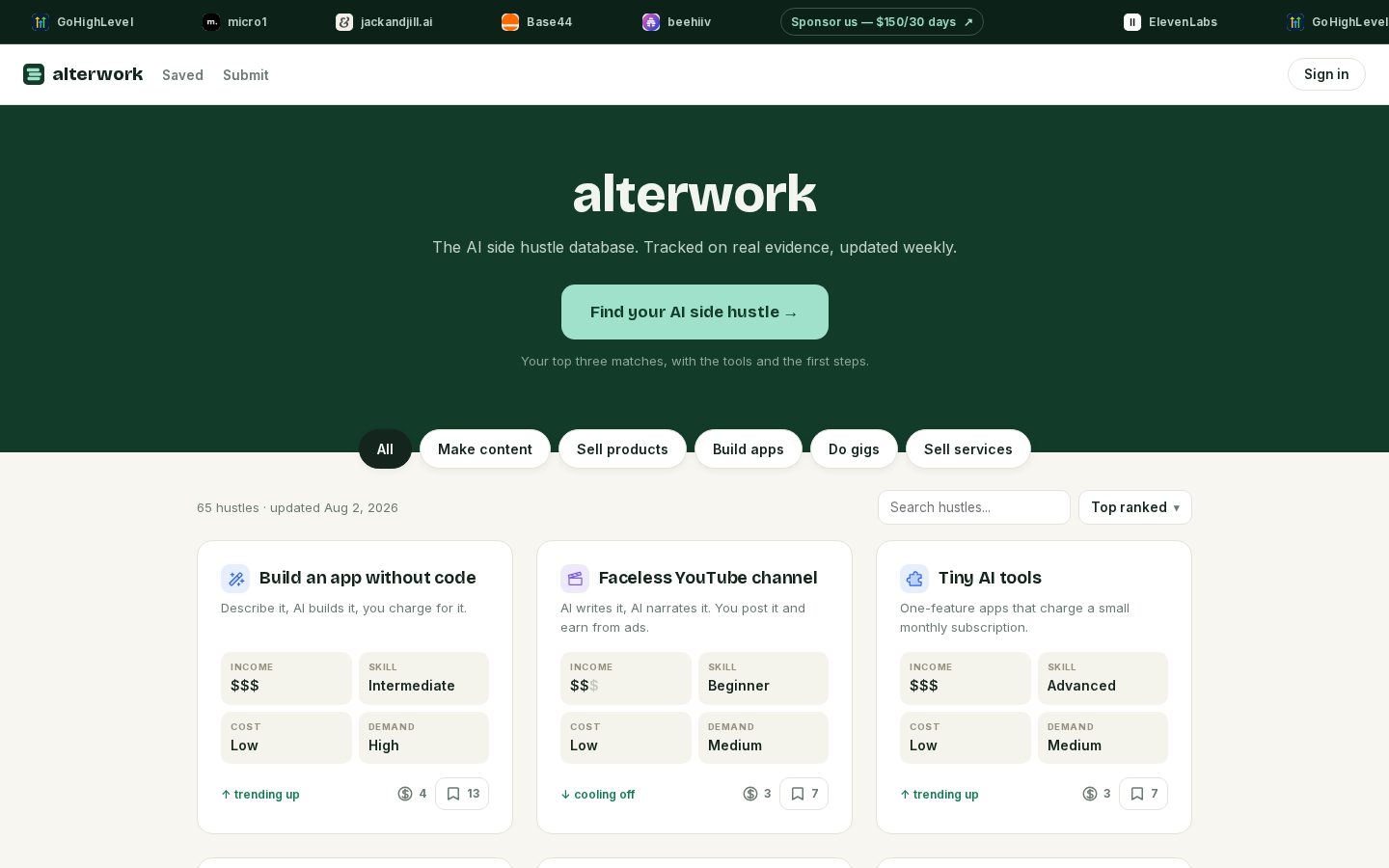alterwork Homepage