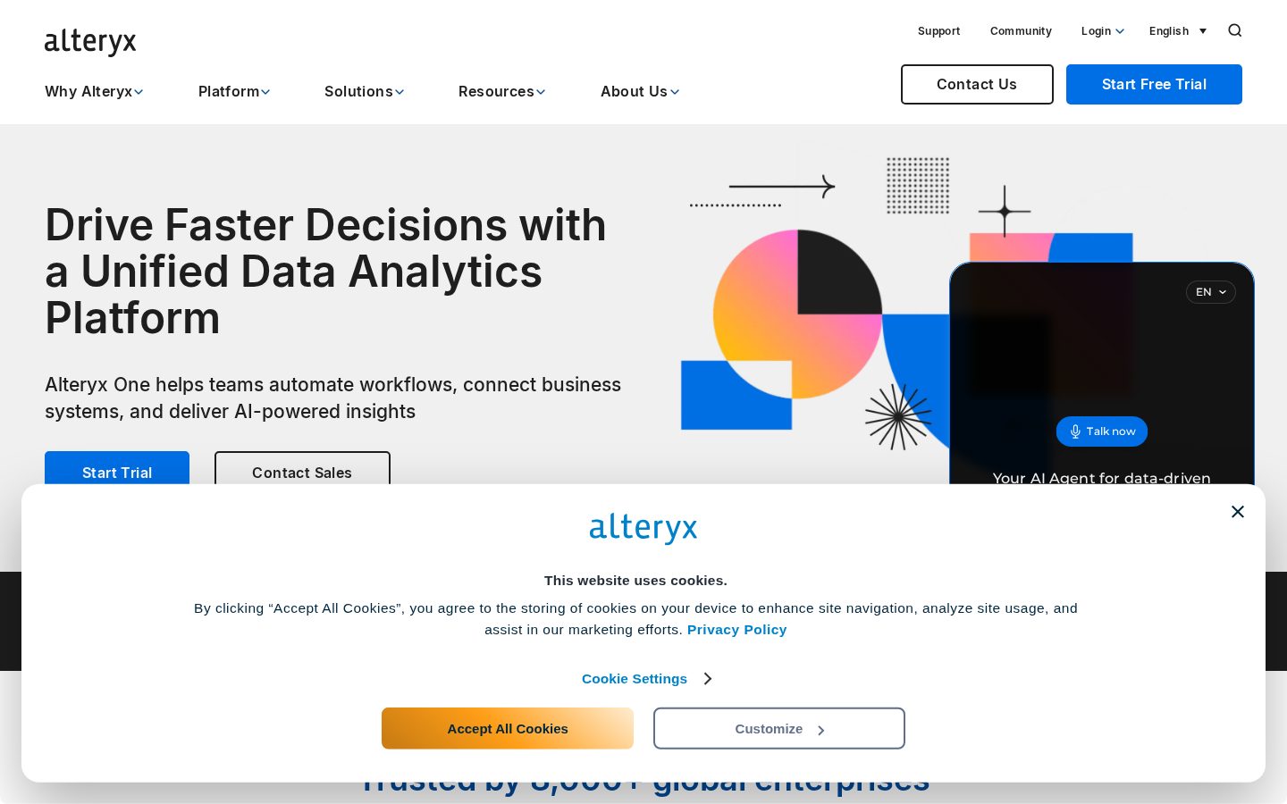 Alteryx Homepage