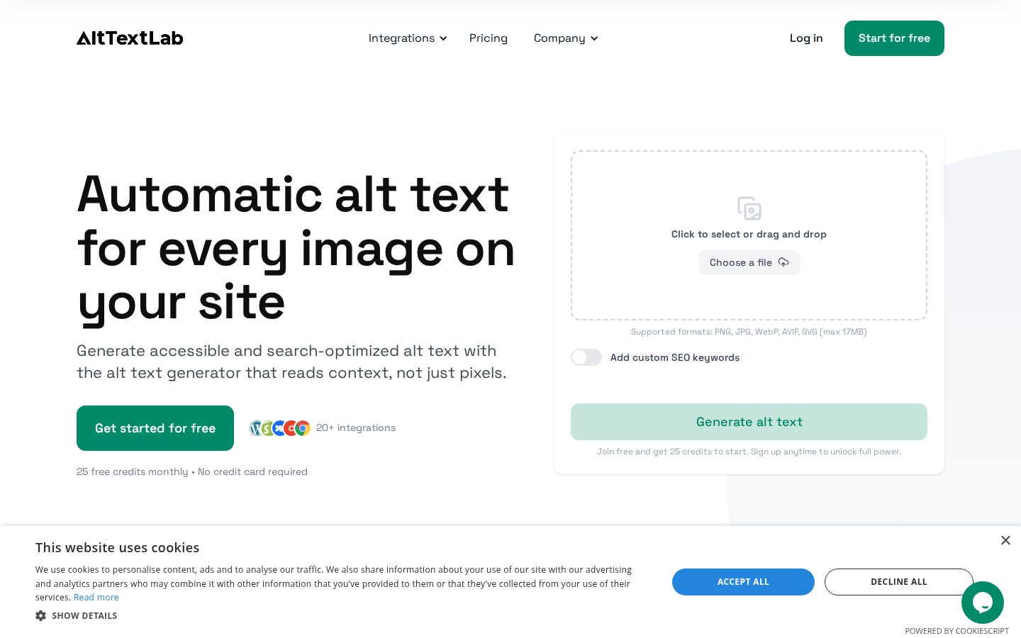 Alttextlab Homepage