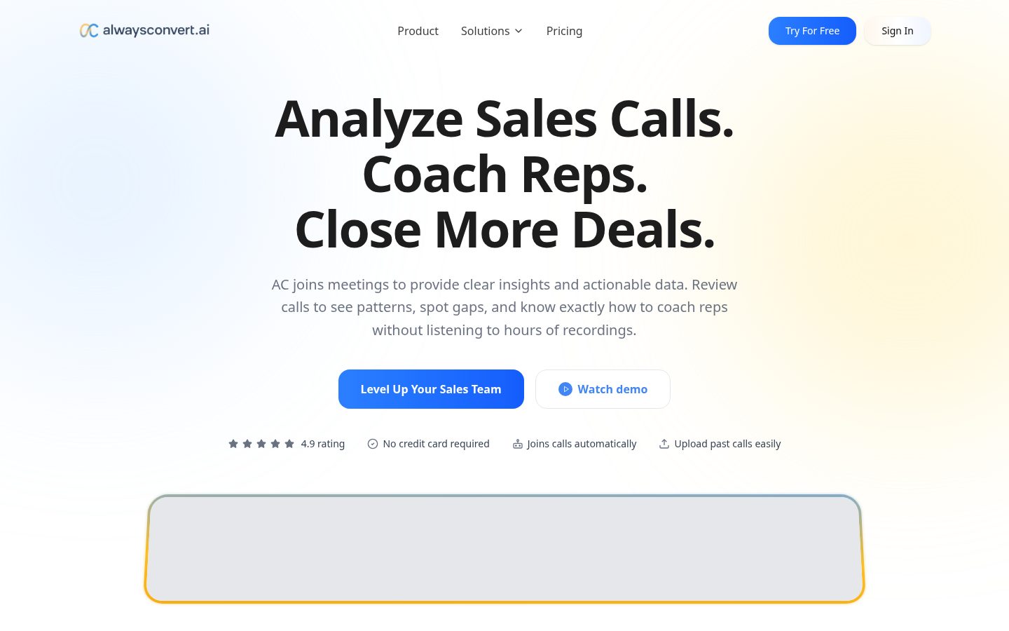Always Convert AI Homepage