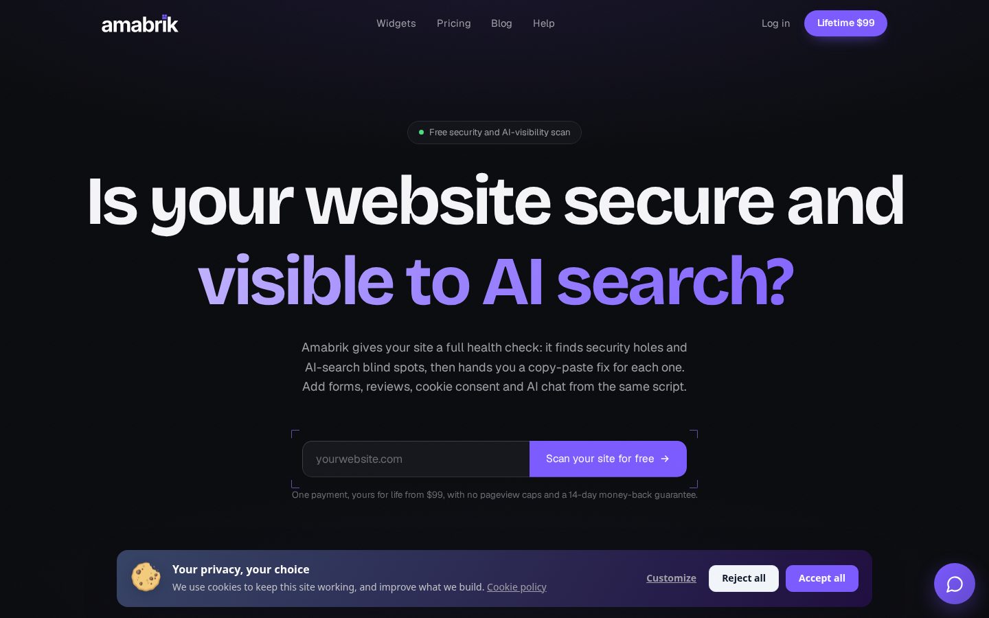 Amabrik Homepage