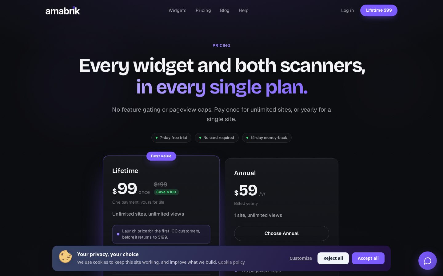 Amabrik Pricing