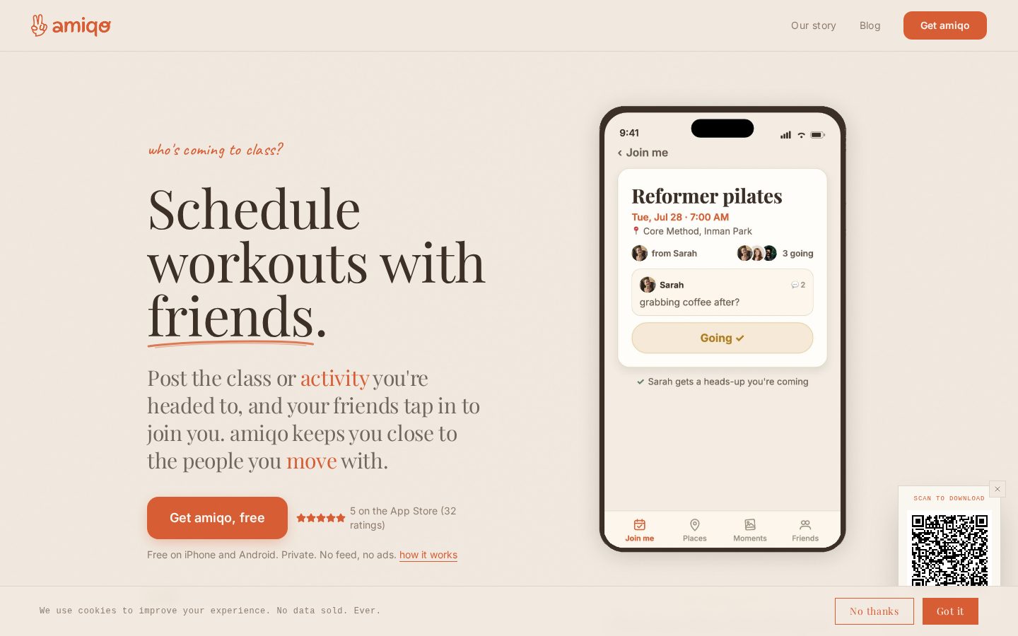 amiqo Homepage