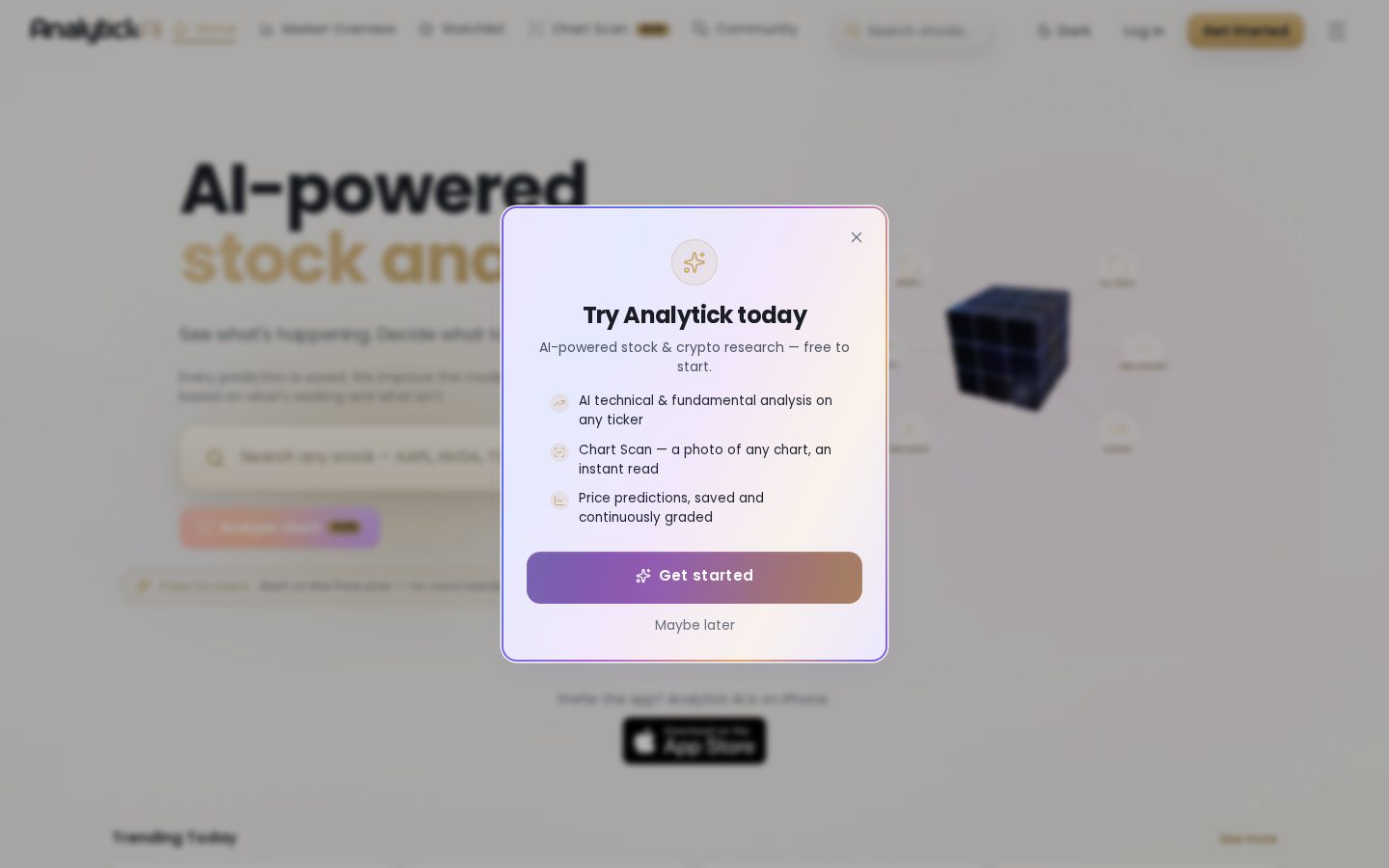 Analytick AI Homepage