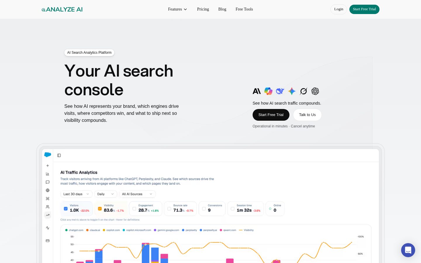Analyze Homepage