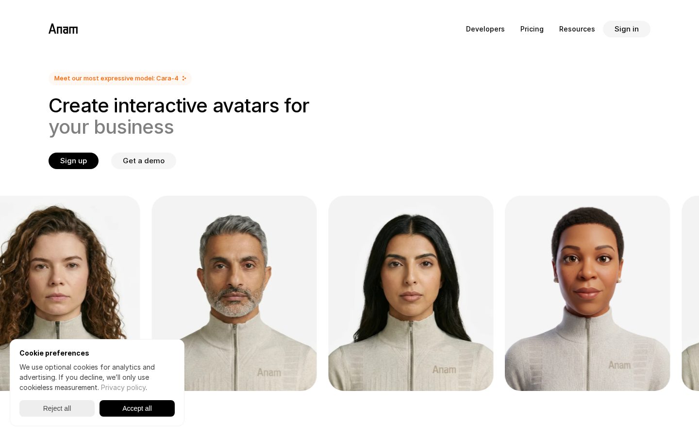 Anam Homepage