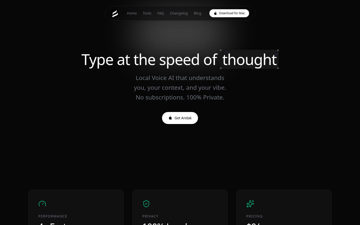 Andak Homepage