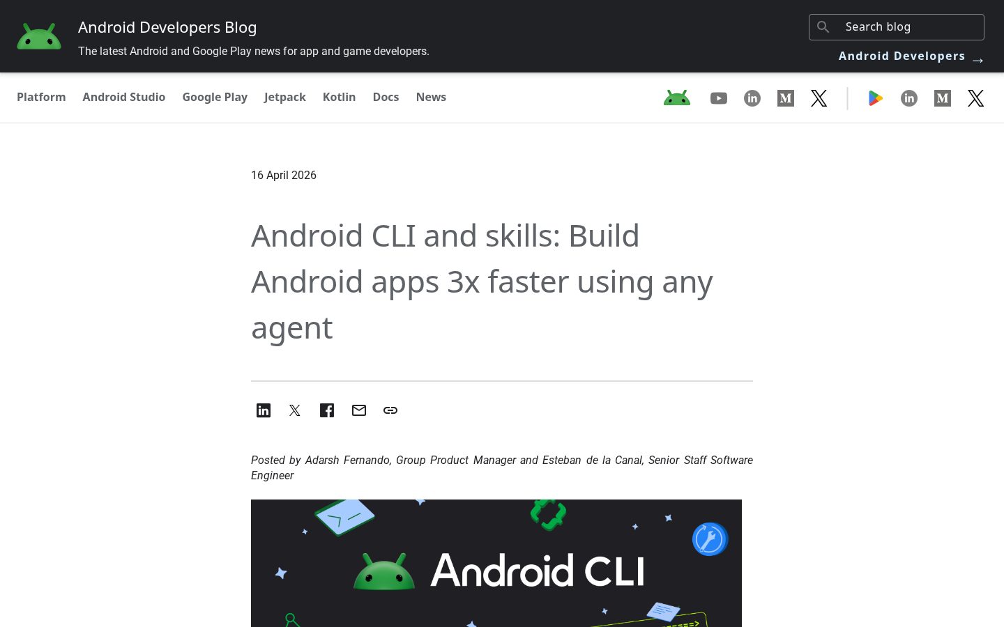 Android CLI Homepage