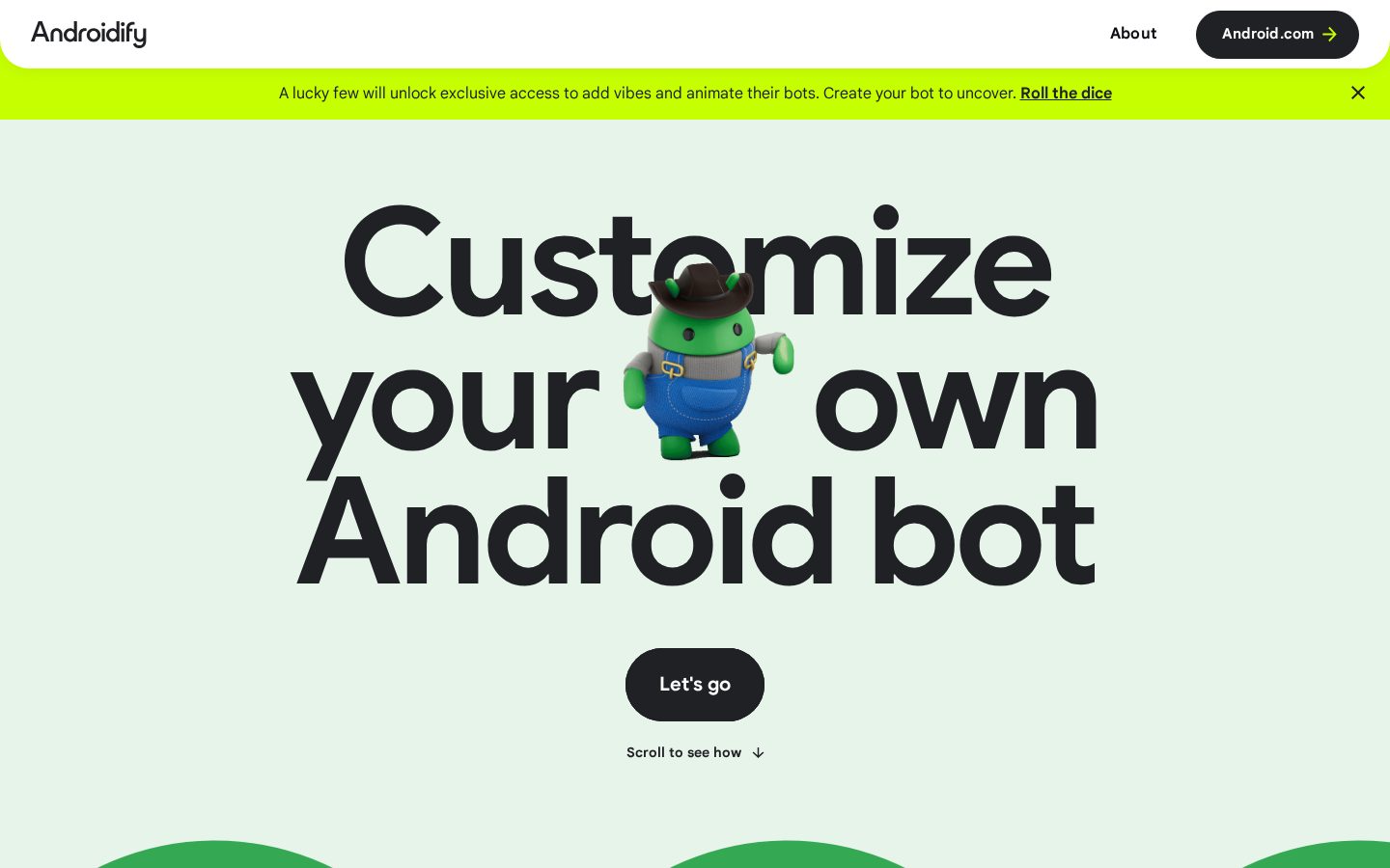 Androidify Homepage