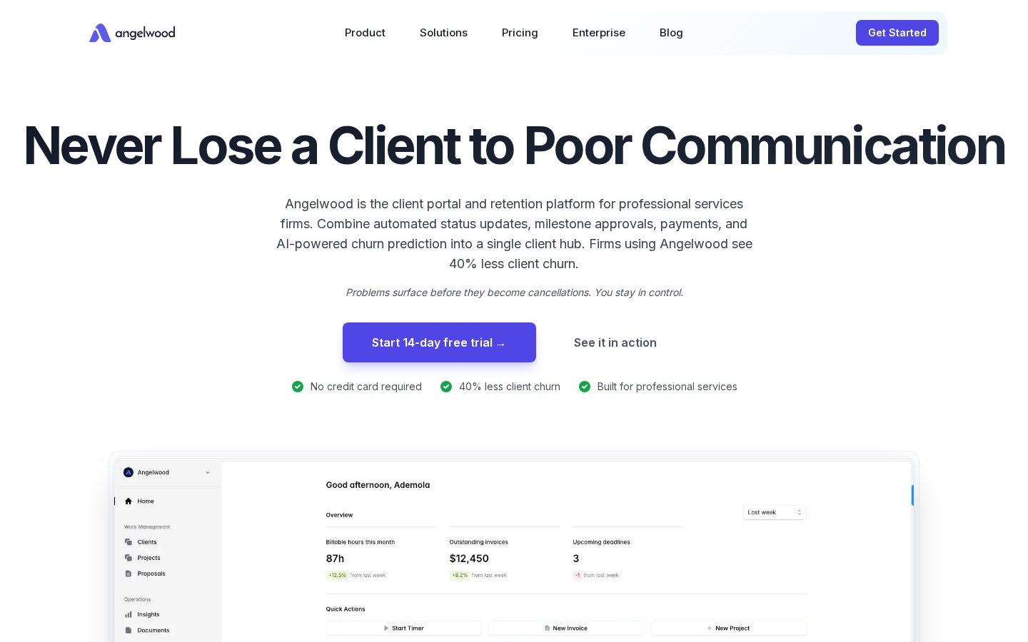 Angelwood Homepage