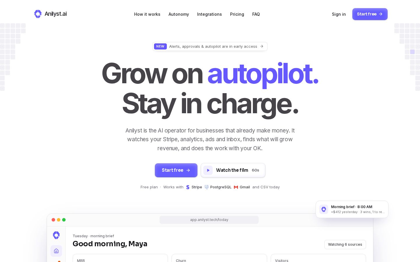 Anilyst Homepage