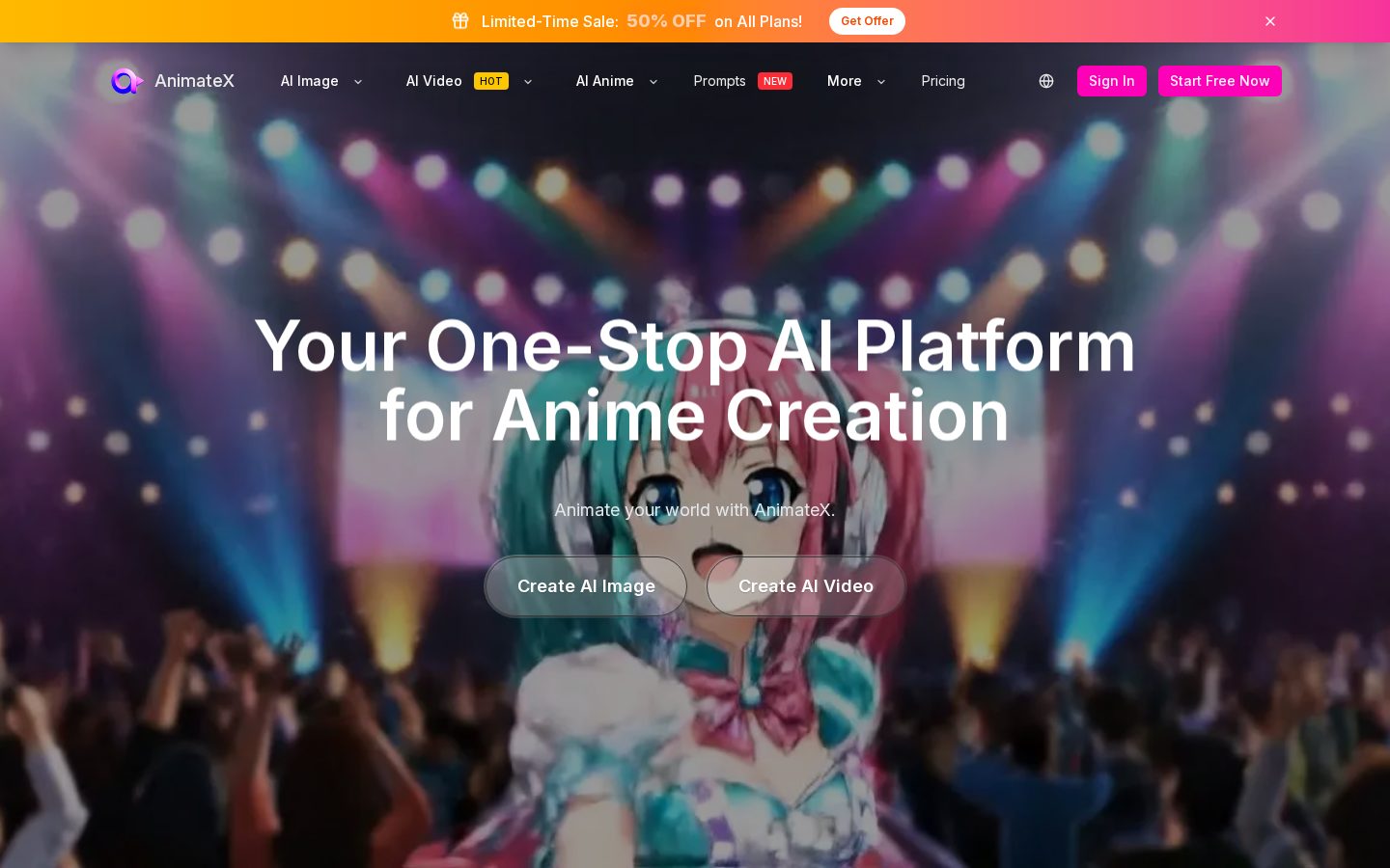 AnimateX Homepage