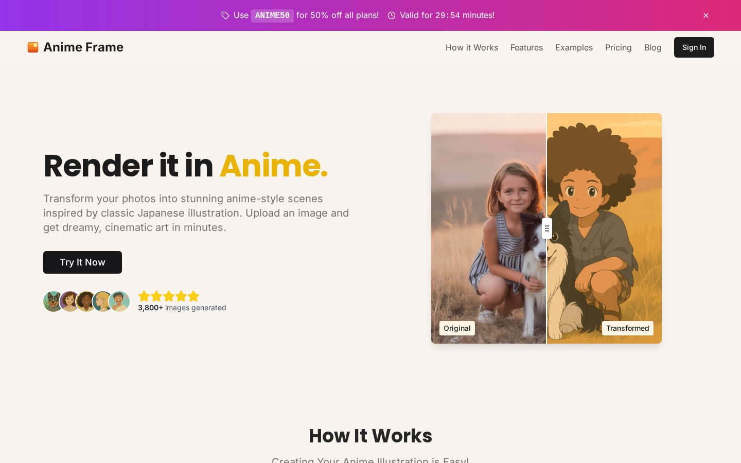 Anime Frame Homepage