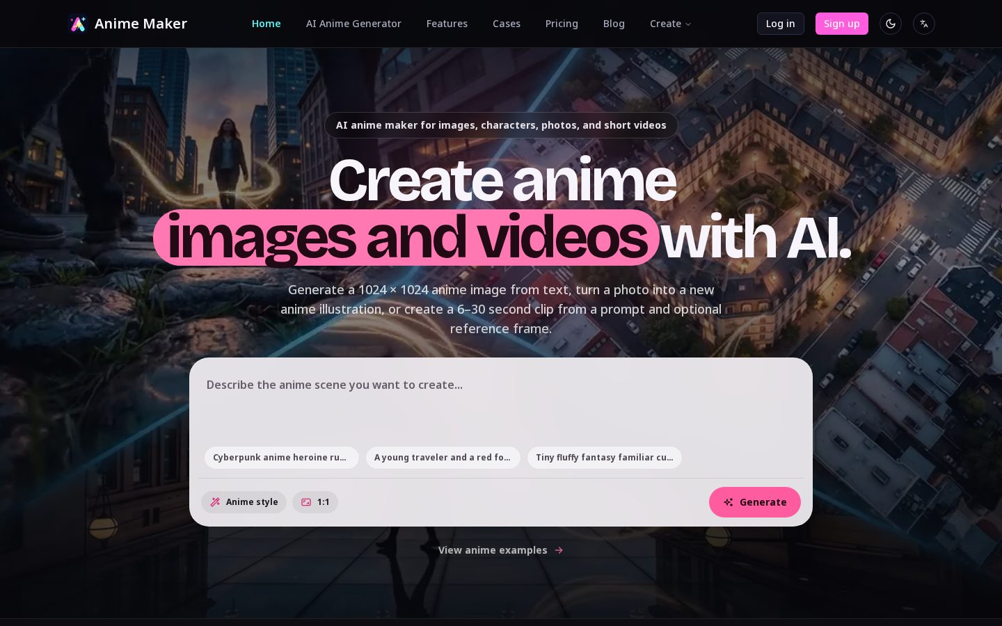 Anime Maker Homepage