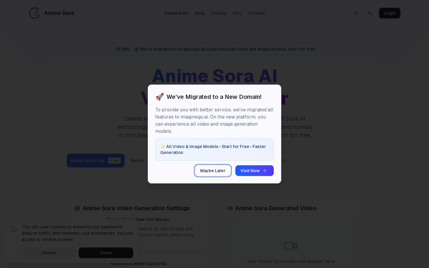animesora Homepage