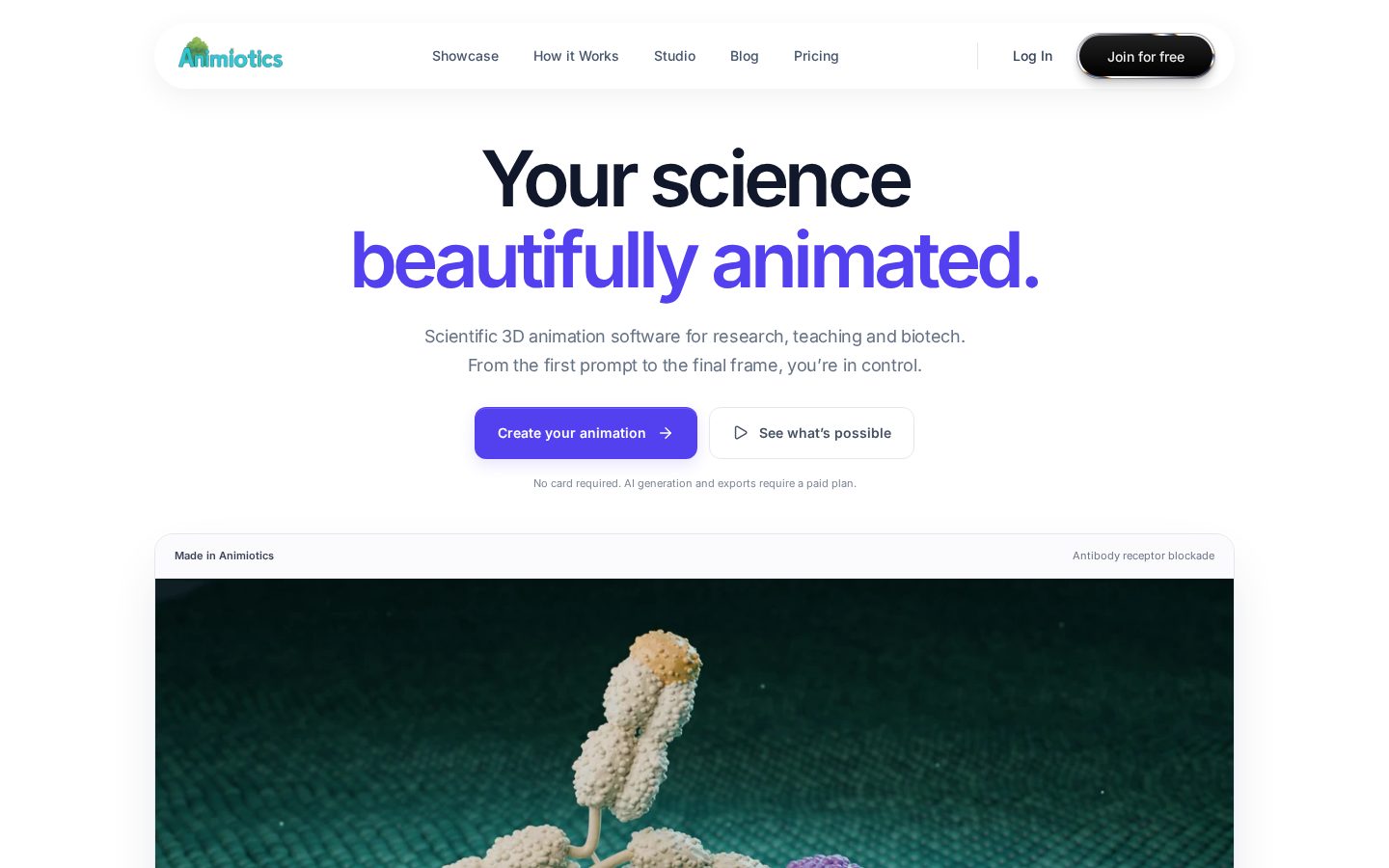Animiotics Homepage