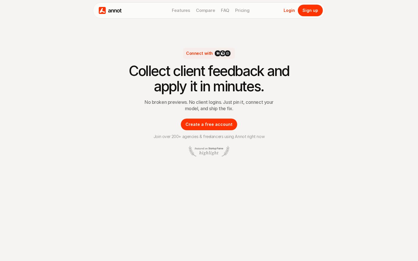 Annot.io Homepage