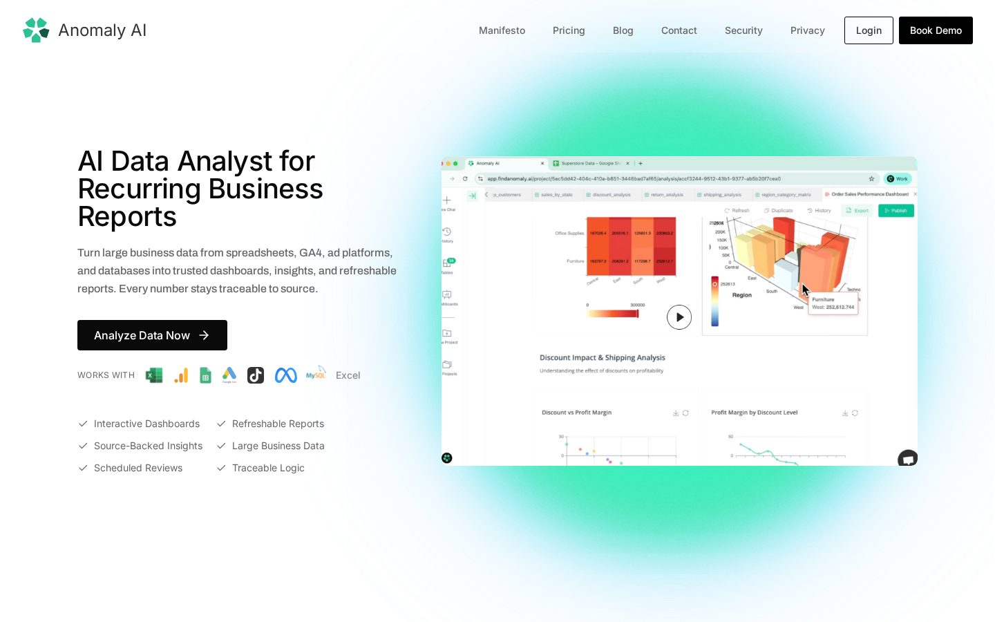Anomaly AI Homepage