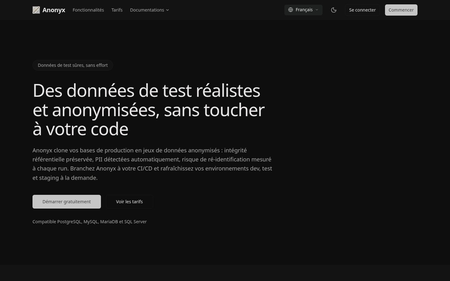 Anonyx Homepage