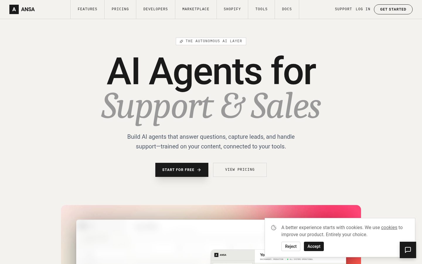 Ansa Homepage