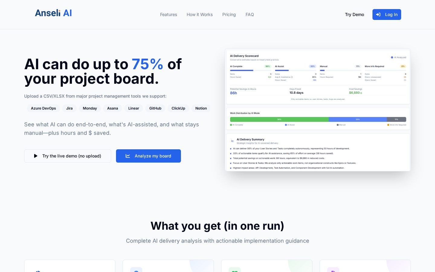 Anseli AI Homepage