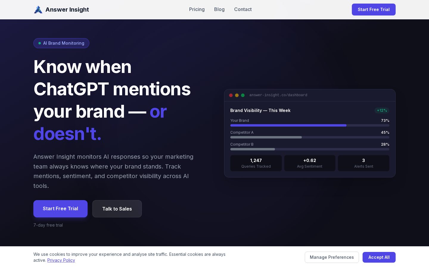 Answer Insight Homepage
