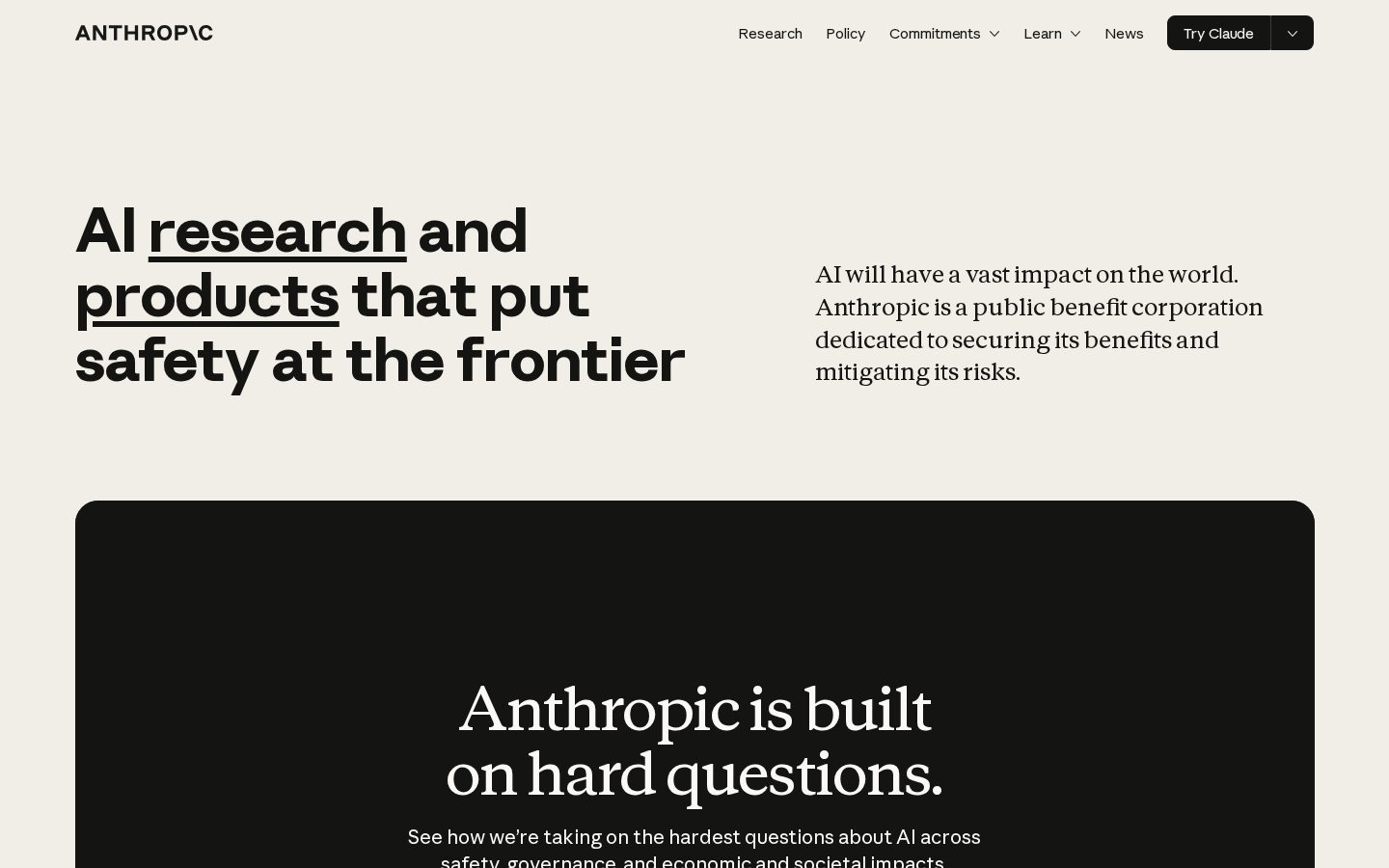 Anthropic Homepage
