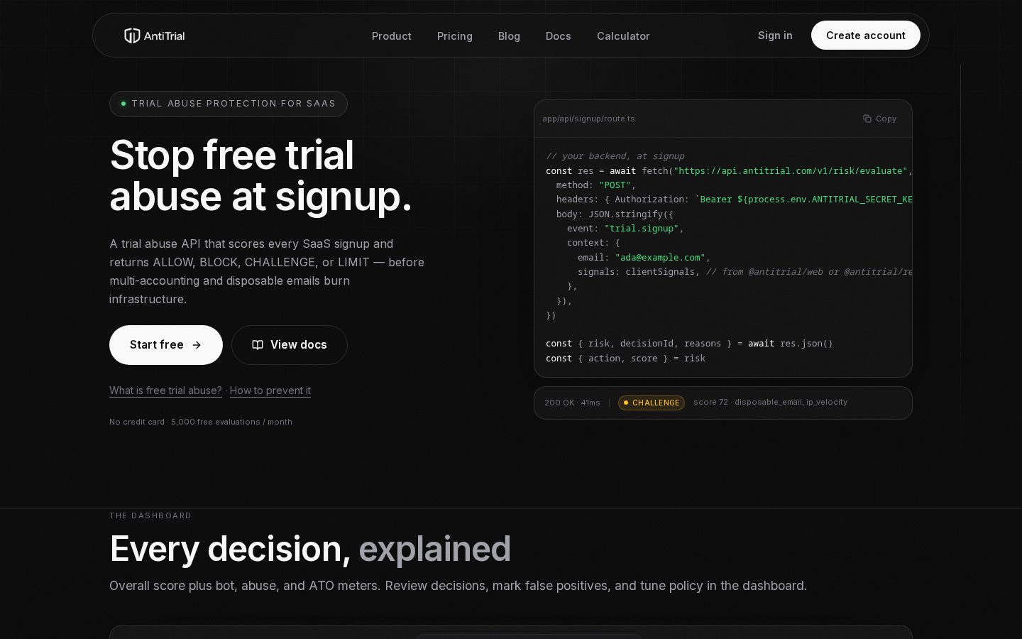 AntiTrial Homepage