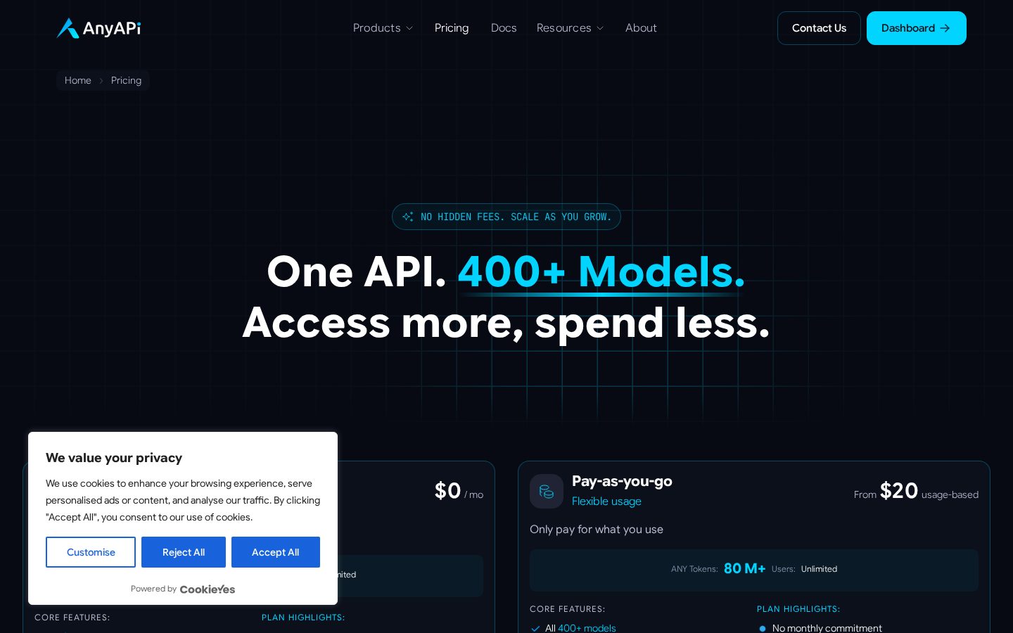 AnyAPI Pricing