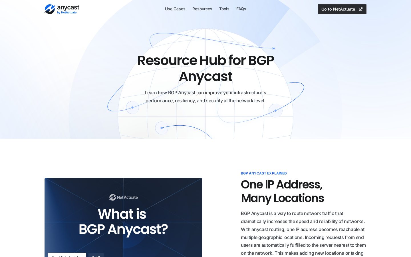 Anycast Homepage