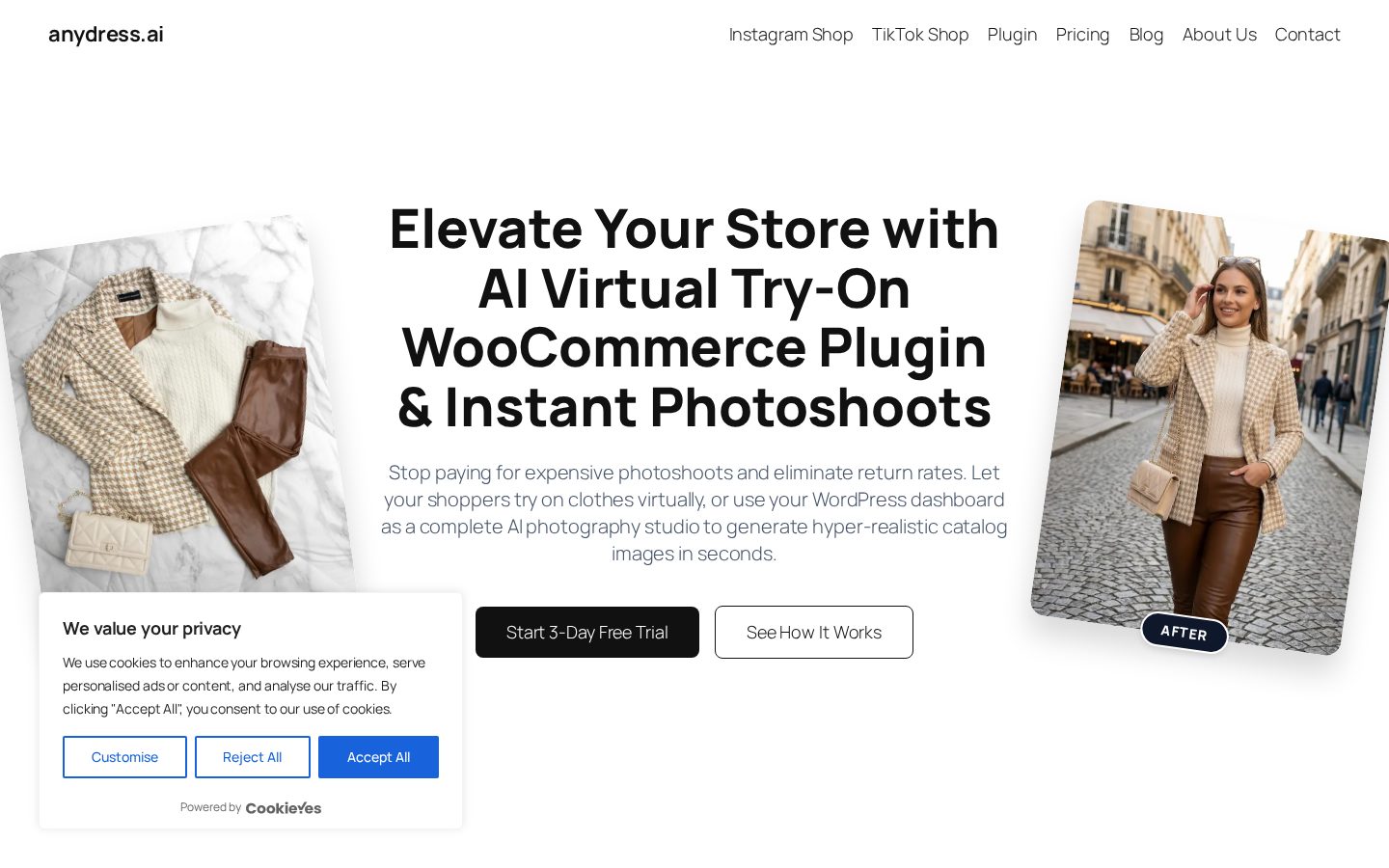 AnyDress Homepage