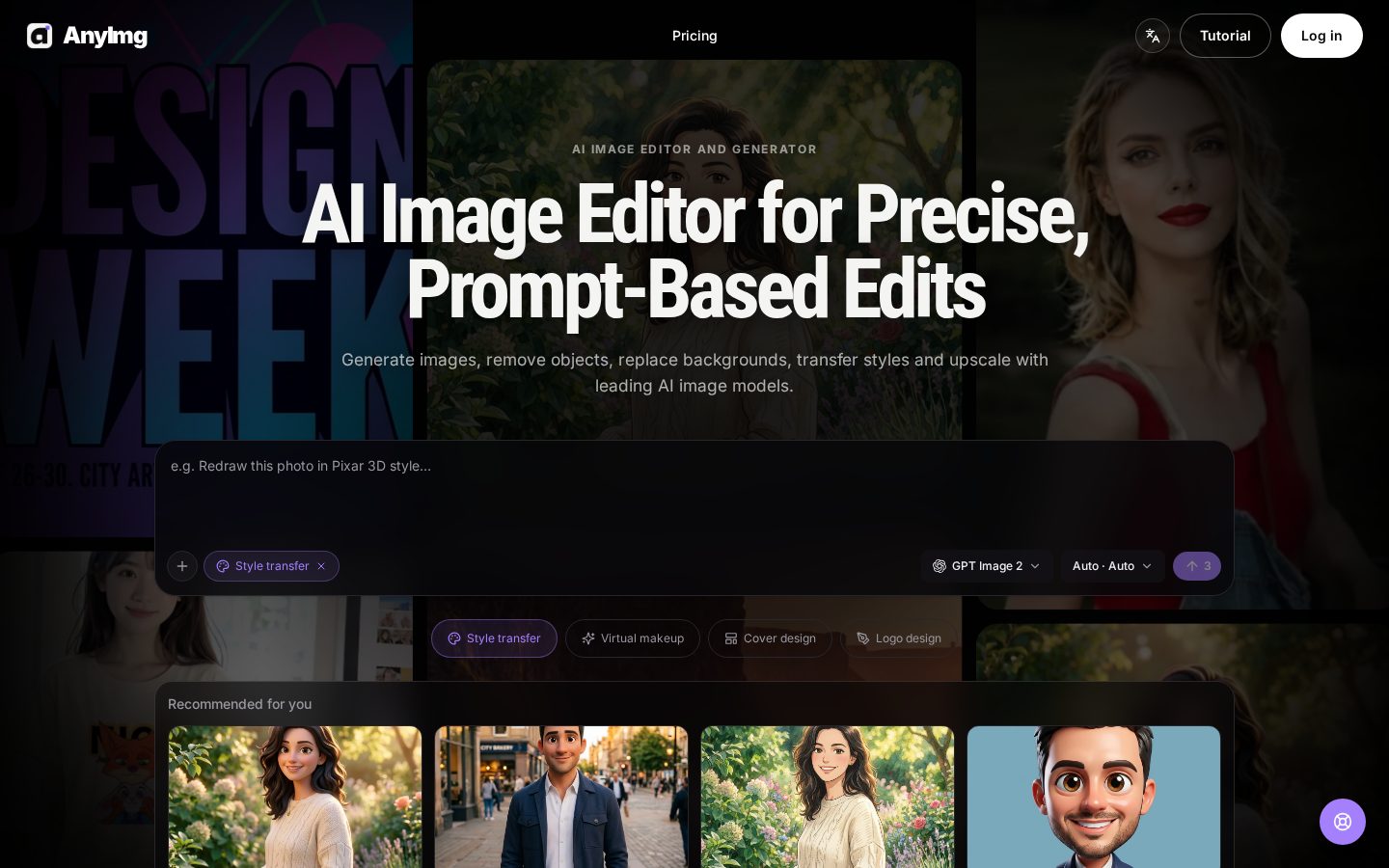 anyimg.ai Homepage