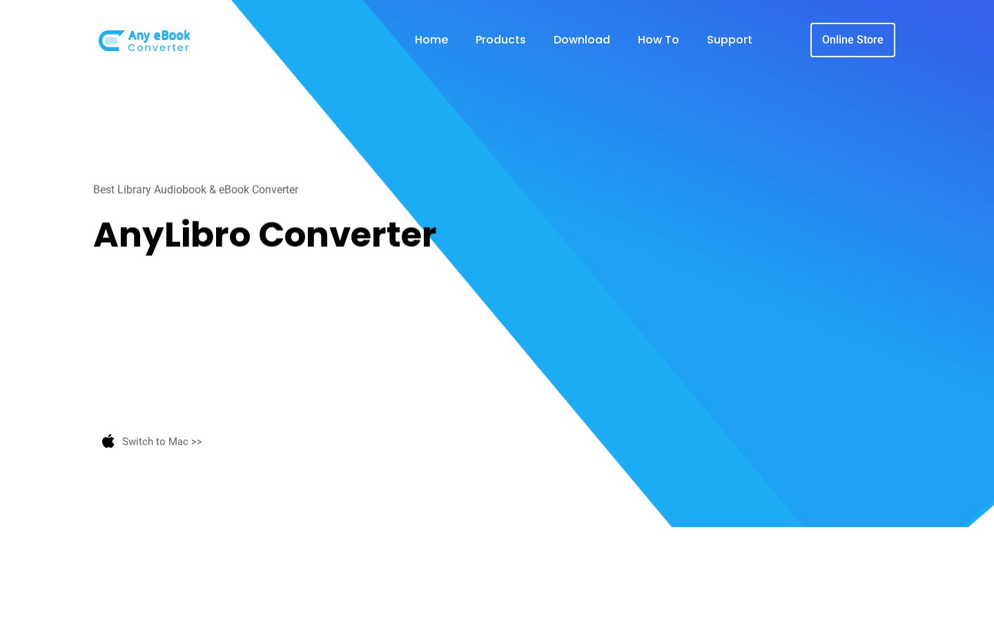 AnyLibro Converter Homepage