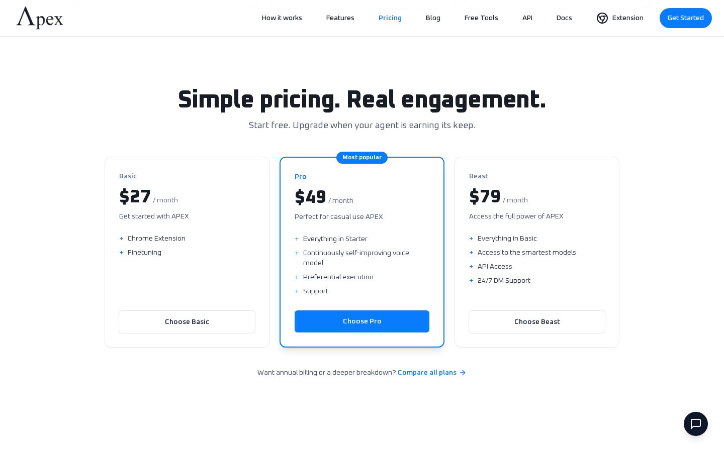 Apex Pricing