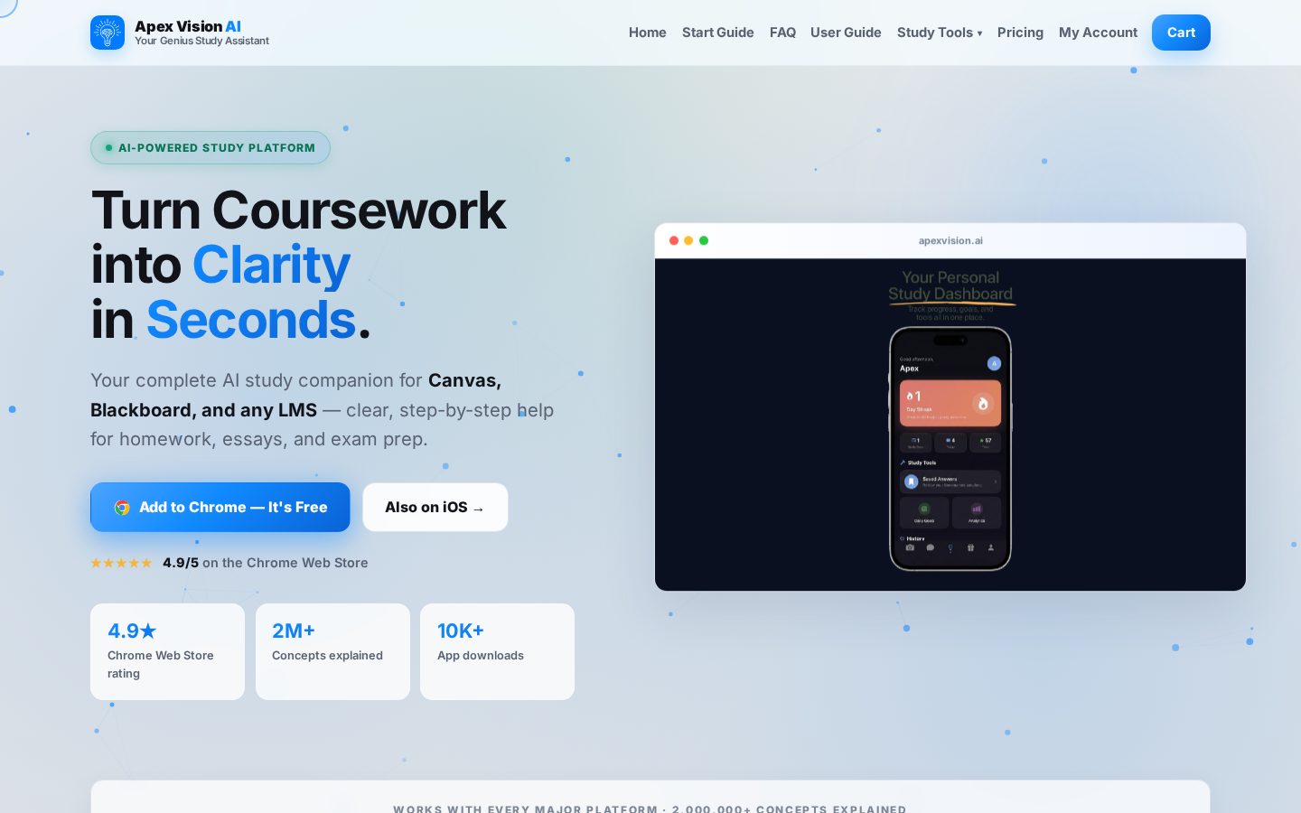 Apex Vision AI Homepage