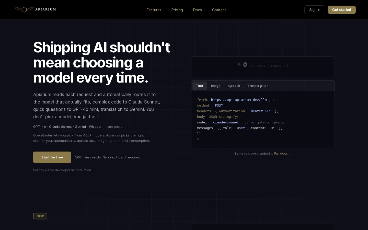 Apiarium Pricing