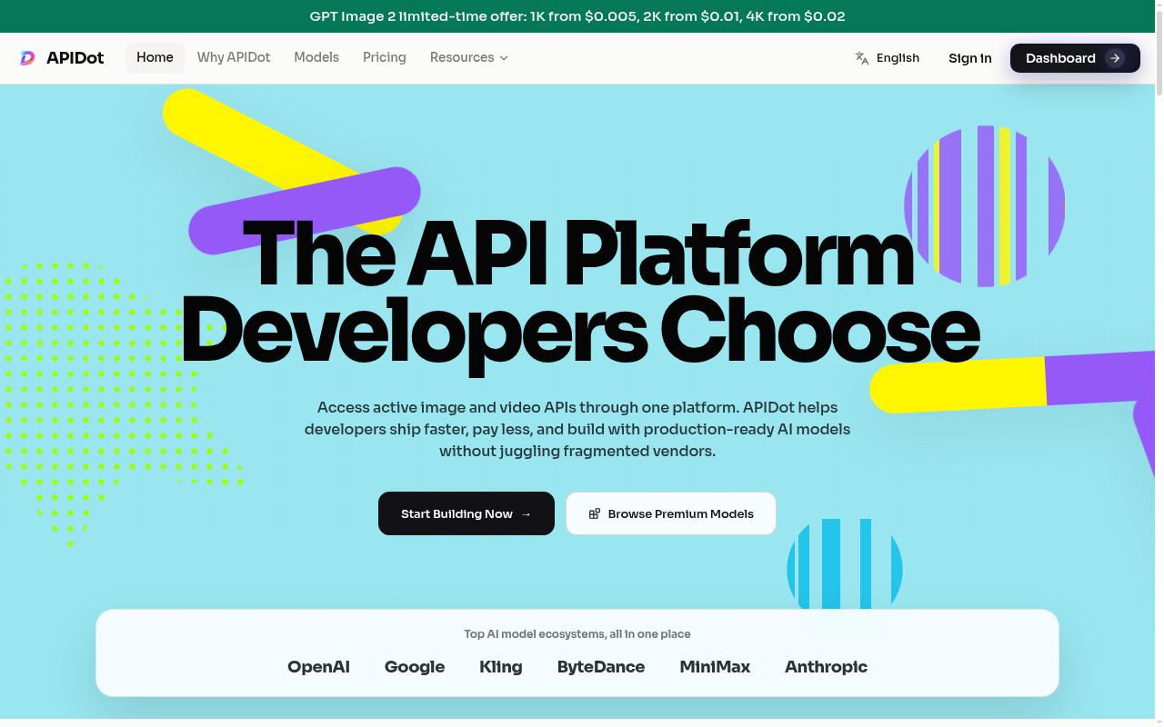 APIDot Homepage