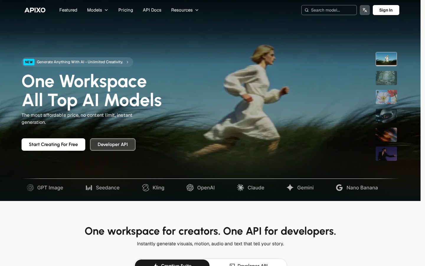 APIXO - AI api platform Homepage