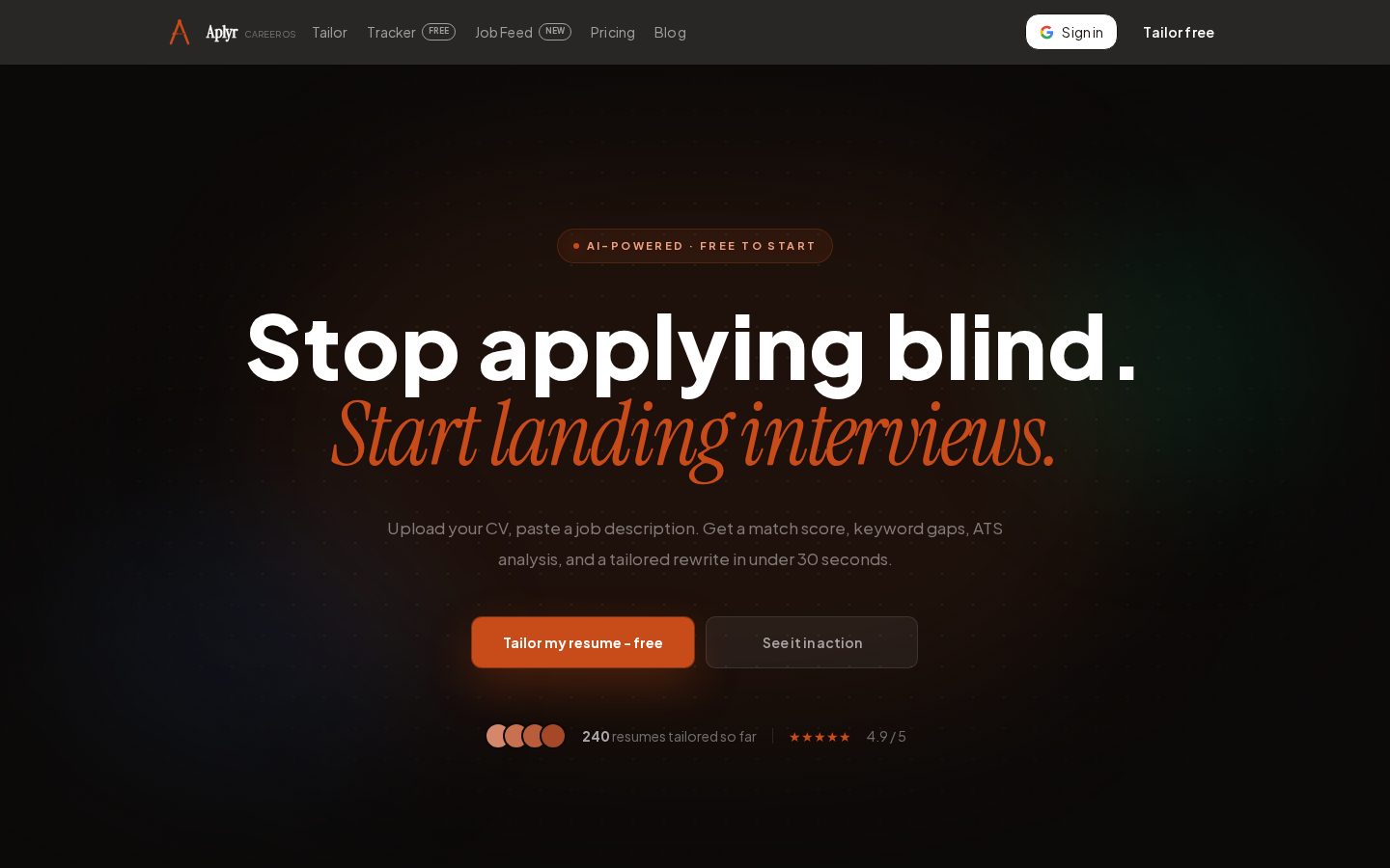 Aplyr Homepage