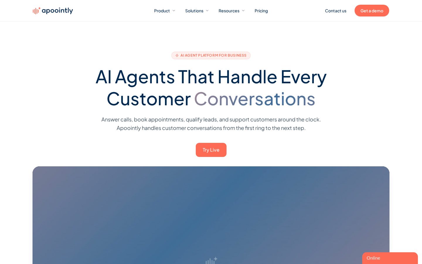 Apoointly Homepage