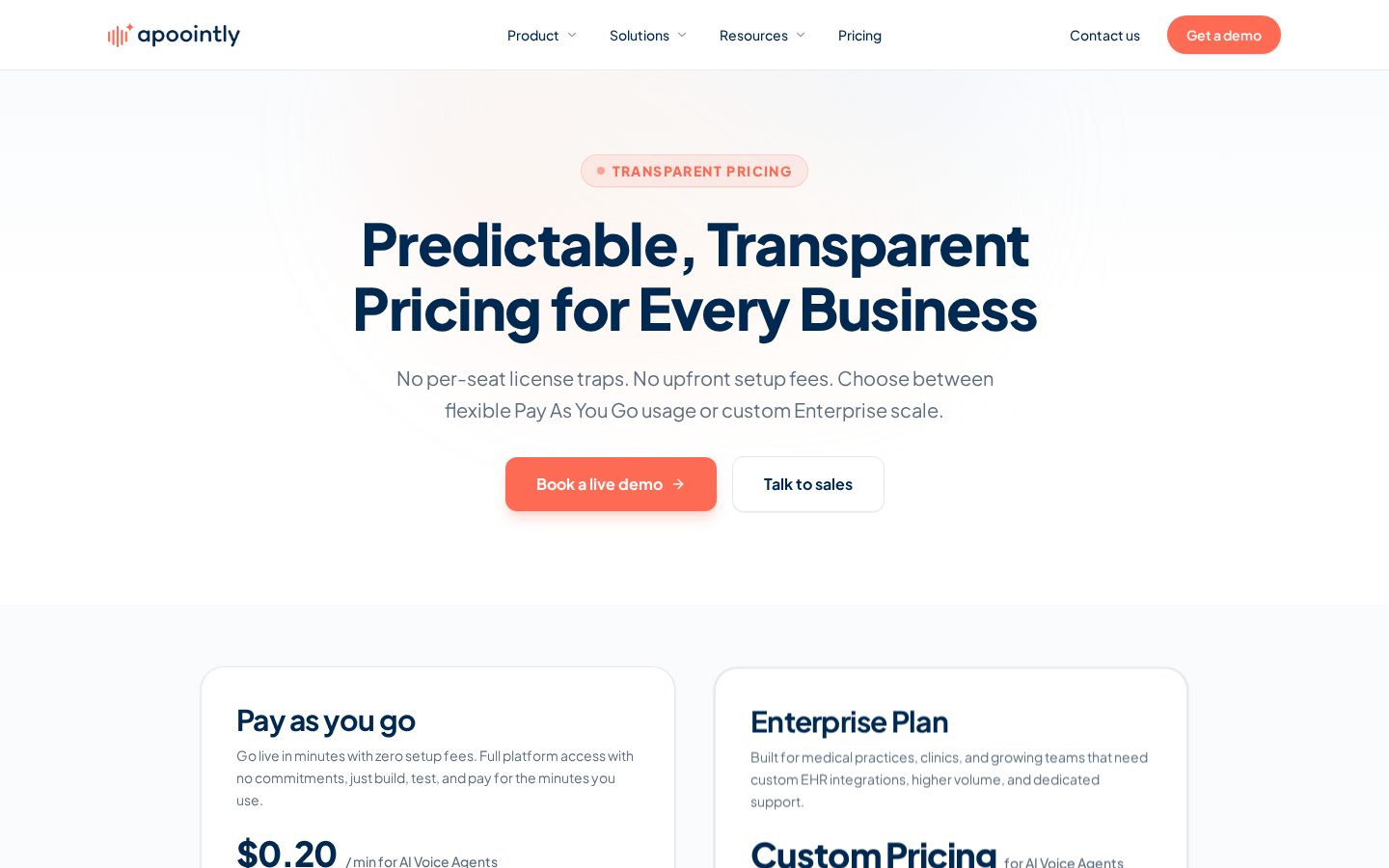 Apoointly Pricing