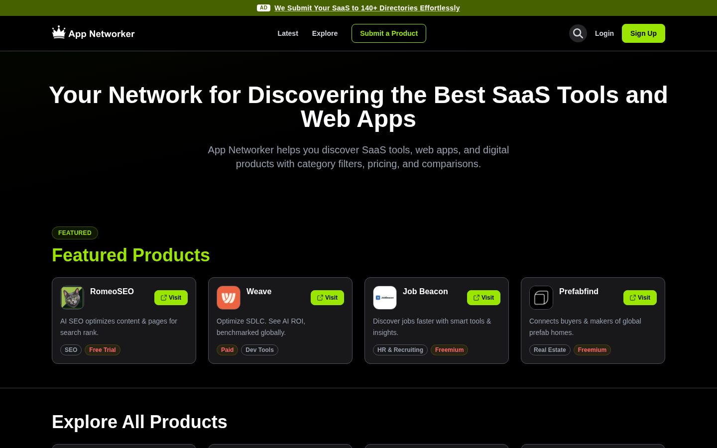 App Networker Homepage
